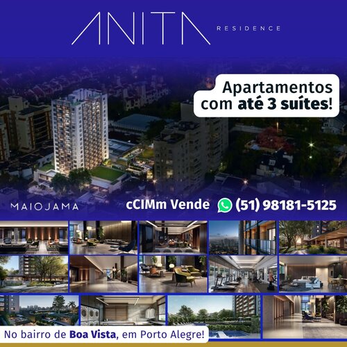 Apartamentos com até 3 suites!