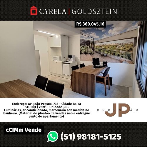 Studio Avenida João Pessoa 25m²!