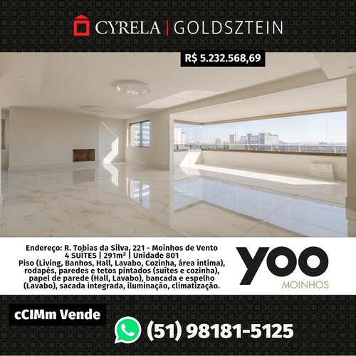 Apartamento Tobias da Silva | 4 suítes | 291 m²!