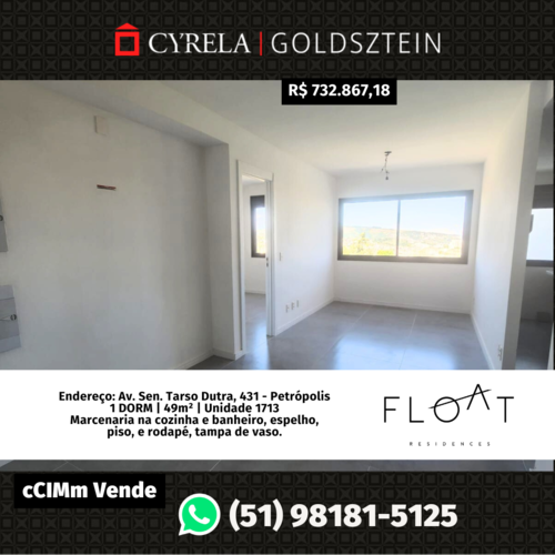 Apartamento 1 dormitório pronto para morar