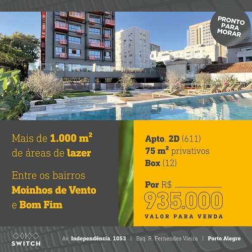 Apartamentos em condomínios com mais de 1000 m² de área de lazer!